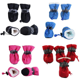 VIP 4pcs/set Waterproof Winter Pet Dog Shoes