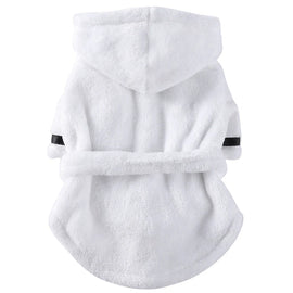 Dog Bath Robe After Bath, Quick Dry Absorbent Towel Robe with Belt for Small Medium Dogs Cats, Post Bath Drying Pet Accessories