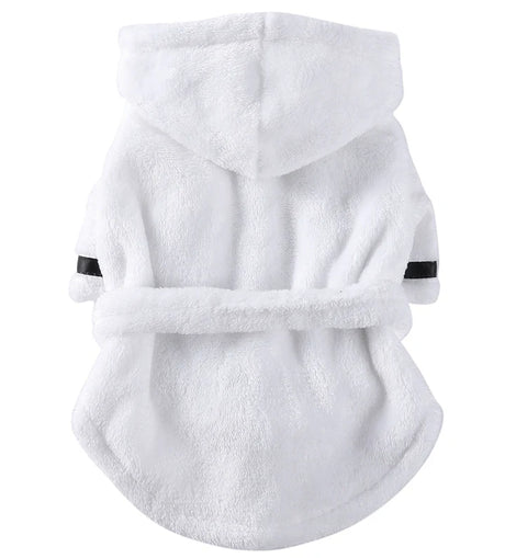 Dog Bath Robe After Bath, Quick Dry Absorbent Towel Robe with Belt for Small Medium Dogs Cats, Post Bath Drying Pet Accessories