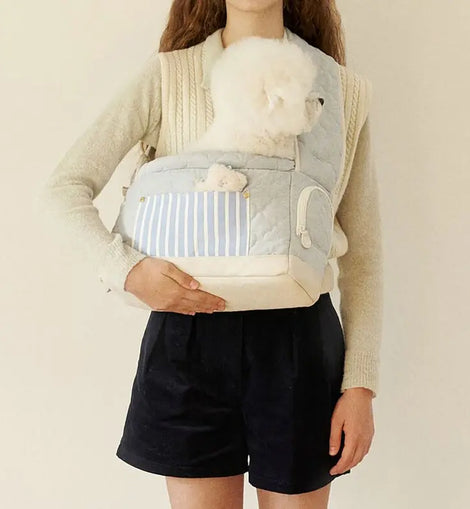 Portable Pet Bag Multifunctional pet carrier soft sided carrier pet sling bag for Cats and Dogs outdoor pet carrier bag pink