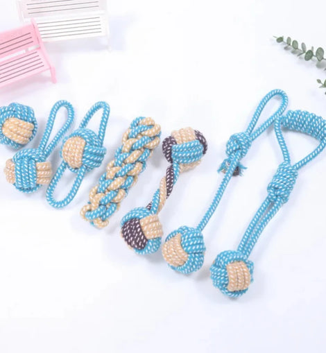 Pet Dog Toys for Large Small Dogs Toy Interactive Cotton Rope Mini Dog Toys Ball for Dogs Accessories Toothbrush Chew Puppy Toy
