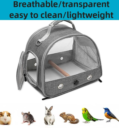 Pet Portable Travel Bag Outdoor Breathable Small Animal Carriers Equipment Zipper Double Open Oxford Small Pet Outing Supplies