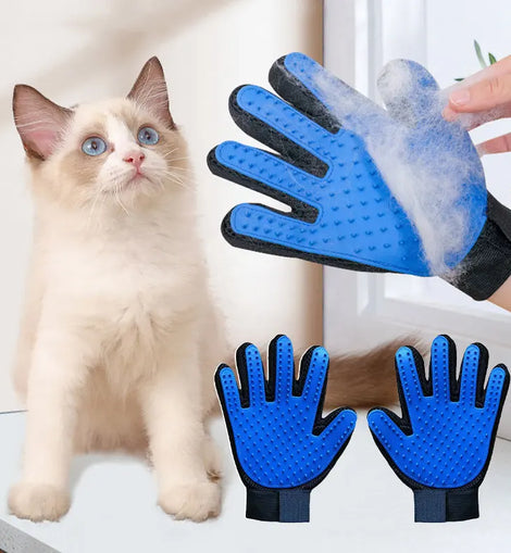 Pet Grooming Glove Cats/Dogs Brush Rabbit Comb Grooming Brush Bath Cleaning Glove Pet Hair Removal Deshedding Brush Glove