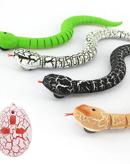 Interactive Cat Toys Realistic Simulation RC Remote Control Snake Toy Moving Electric Tricky Snake Cat Toys For Indoor Cats Dogs