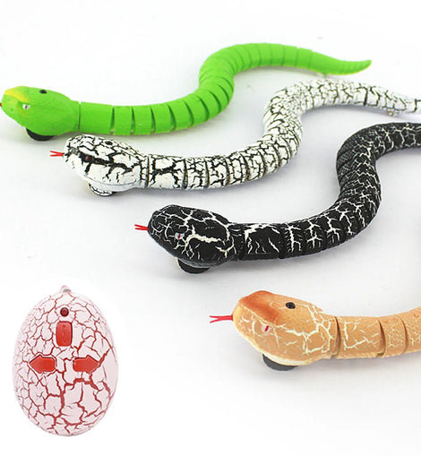 Interactive Cat Toys Realistic Simulation RC Remote Control Snake Toy Moving Electric Tricky Snake Cat Toys For Indoor Cats Dogs
