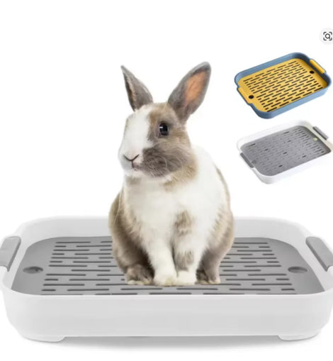 Rabbit Litter Box Small Pet Toilet Tray Bunnies Corner Toilet Box For Ferret Hamster Dragon Cat Guinea Pig Dutch Pig Supplies