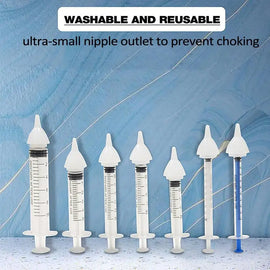 Pet feeding nipples With Silicone Nipple Dog Cat Feeding Pacifier Hamster Rabbits Kittens Puppies Feeding Bottle Syringe