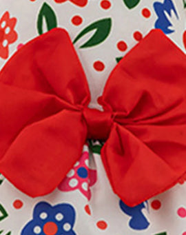 1PC Dog Dresses for Small Pet Girls Floral Puppy Dresses Dog Princess Bowknot Dress Cute Summer Outfits Cat Clothes