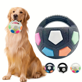 Pet Dog Toy Football Shape,Durable Rubber,Squeaky,Suitable for Medium to Large Breeds Interactive Pet Toy,Companion Toy for Pets