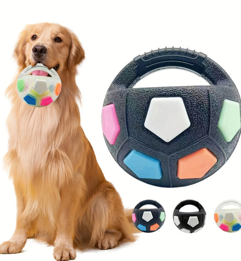 Pet Dog Toy Football Shape,Durable Rubber,Squeaky,Suitable for Medium to Large Breeds Interactive Pet Toy,Companion Toy for Pets