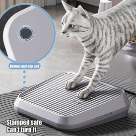 Litter Box Step Cat Litter Catcher Ramp Box Double Layer Elevated Tray With Filter Function Non-Slip Trapper Easy Cleaning tool