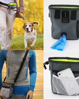 Pet Dog Snack Bag Treat Food Obedience Outdoor Pouch Bag Large Capacity Convenient Practical Fashion Dogs Training Pack
