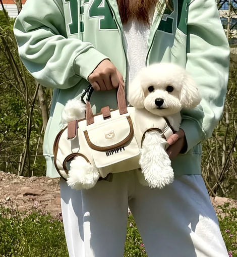 Pet Carrier Bag for Cats & Small Dogs - Outdoor Portable, Breathable, Handheld & Crossbody, Lightweight for Travel,