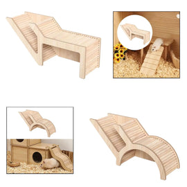 Wooden Hamster House,Hamster Hideout,Small Pet Castle Home,Wood Small Animal