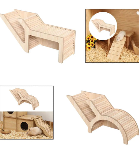 Wooden Hamster House,Hamster Hideout,Small Pet Castle Home,Wood Small Animal