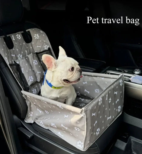 Pet car bag, portable pet pad for cats and dogs to store when going out, foldable, large-capacity cat and dog car carrying pad