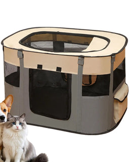 Pet fence Dog Enclosure Foldable Puppy Playpen Portable Pet Tent Large Enclosure Summer Pet Tent For outdoor and indoor