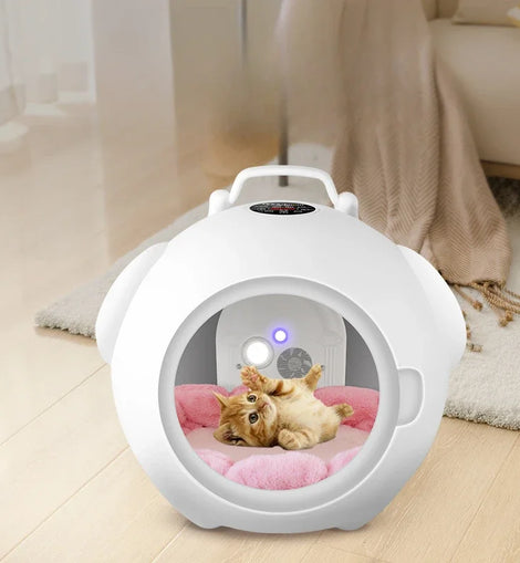 Multifunctional Pet Drying Box Household Small Silent Fully Automatic Dog Hair Dryer and Water Blower,Also A Warm Nest for Pets