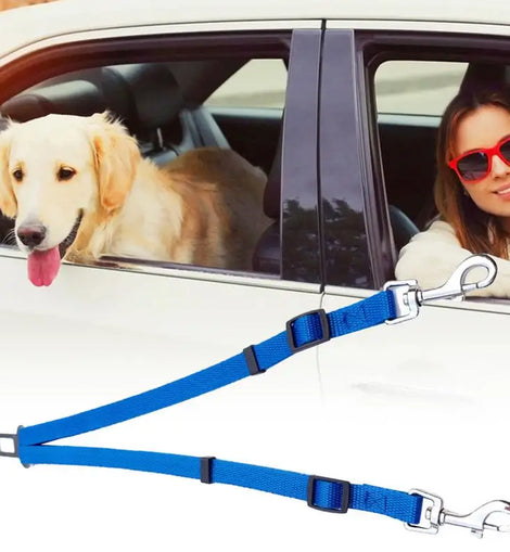 Dog Seat Belt For Car Adjustable Shock-Absorbing Dog Safety Belt User Friendly Pet Accessories Wear-Resistant Dog Seat Belt For