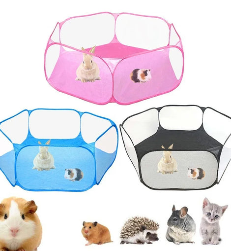 Pet Playpen Portable fashion Open Indoor / Outdoor Small Animal Cage Game Playground Fence for Hamster Chinchillas Guinea- PigsF