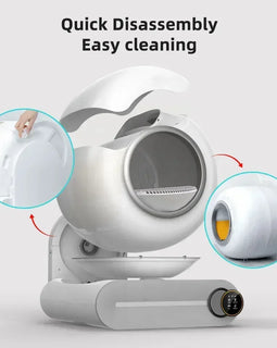 Tonepie Automatic Smart Cat Litter Box Self Cleaning 65L App Control Pet Cats Toilet Litter Tray Ionic Deodorizer Arenero Gato