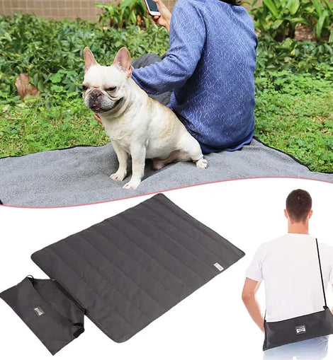 100x70cm Portable Pet Mat Foldable Travel Mat with Storage Bag Resistant Pad for Dogs Cats Outdoor Indoor All Season Use