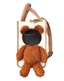 Pet Carrier Handbag Tote with Leash Clip And Peek Window for Small Dogs Or Cats Travel Shoulder Bag Suitable for Bichon Poodle