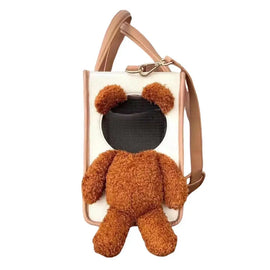 Pet Carrier Handbag Tote with Leash Clip And Peek Window for Small Dogs Or Cats Travel Shoulder Bag Suitable for Bichon Poodle