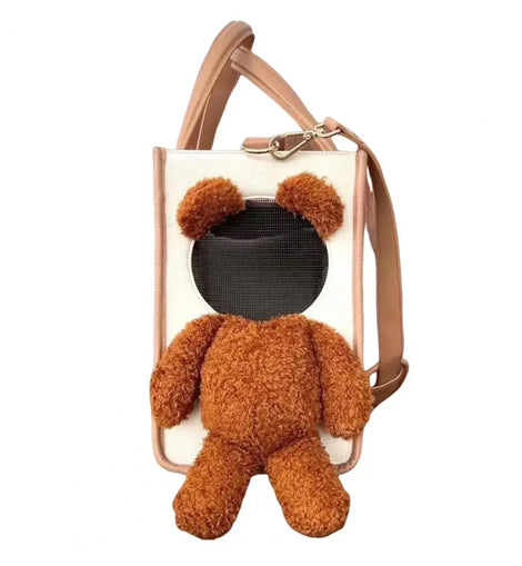 Pet Carrier Handbag Tote with Leash Clip And Peek Window for Small Dogs Or Cats Travel Shoulder Bag Suitable for Bichon Poodle