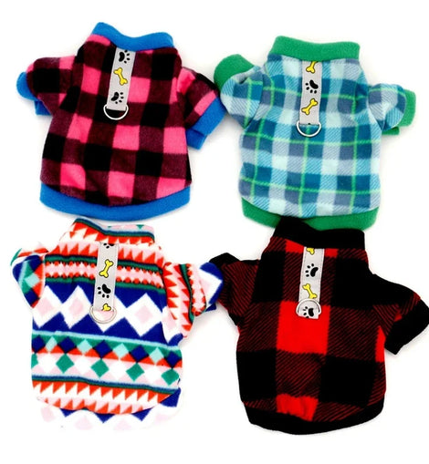 Warm Fleece Pet Dog Clothes Winter Dog Pullover for Small Medium Dogs Puppy Cat Hoodie Coat Chihuahua Yorkies Costumes