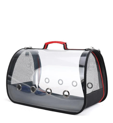 Small pet bag, foldable cat bag, space capsule, transparent porous breathable bag, portable bag, carrying crossbody bag, car bag
