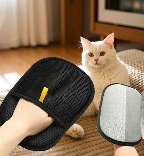 Pet Grooming Gloves Pet Hair Remover Brush Kitten Cleaning Glove Removing Dog Cat Hair From Sofa Carpet Clothes Pet Supplies