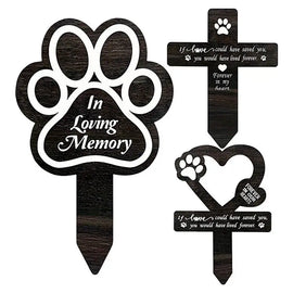 Pet Memorial Graves Markers Memorial Garden Cemetery Yard Decoration Dog Grave Stake Pet Loss Memorial Plaques Outdoors Pet