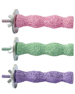 Pet Parrot Bird Standing Stick Wood Pole Bird Cockatiel Parakeet Perches Bite Claw Grinding Toy Bird Cage Accessories