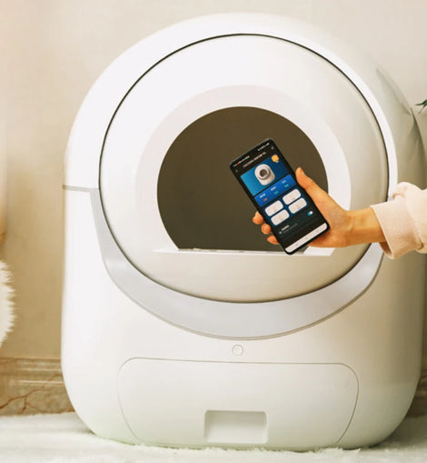 Electric Cat Toilet Extra Large Intelligent Cat Litter Box Fully Enclosed Poop Shovel Fully Automatic Cat Litter Box Low Noise