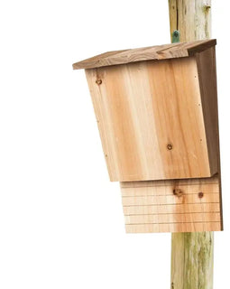 Large Outdoor Bat Houses Solid Wooden Bat Boxes Weatherproof Screwed Untreated Bat House Shelter For Garden Window Home