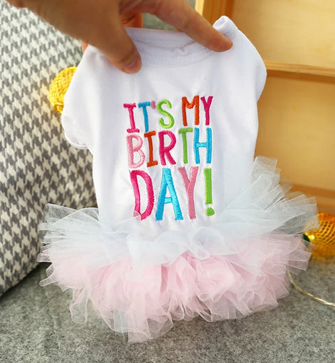 Dog Dress Summer Pet Clothes For Dogs Skirt Birthday Princess Dog Wedding Dresses Yorkie Clothes For Dogs Skirts Pet Cat Dress
