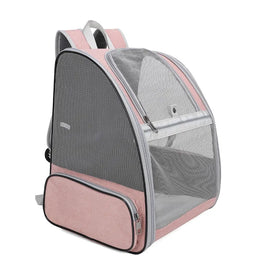 Cat bag for outdoor use, portable large capacity pet bag, transparent backpack, all season universal dog bag, breathable