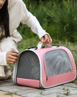 Pet Outing Portable Cat Dogs Handbag Summer Breathable Carrier Travel Puppy Kitten Single Shoulder Bag Pet Carrying Bag Supplie