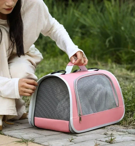 Pet Outing Portable Cat Dogs Handbag Summer Breathable Carrier Travel Puppy Kitten Single Shoulder Bag Pet Carrying Bag Supplie