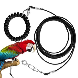 Bird Flying Training Rope Lightweight Pet Parrot Rope For Outdoor Flying Biting-Resistant Bird Training Toy With Ankle Foot Ring