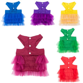 Photo Props Soft Dog Lace Dress Comfortable Breathable Dog Princess Dress with Bowknot Pet Dress