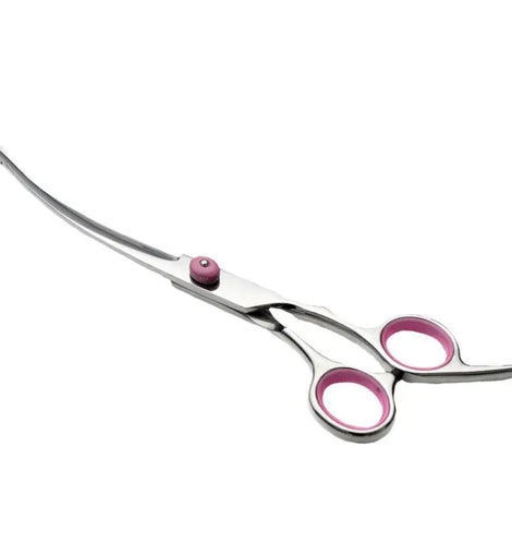 Curved Dog Grooming Scissors Curved Dog Trimmer Trimming Hair Scissors Safety Pet Tool With Round Tips Professional Grooming