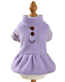Winter Pet Dress Cute Pet Outfit Fashionable Winter Warm Pet Dress for Small Medium Dogs Cats Comfortable Plush Skirt