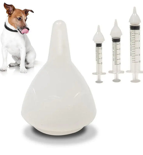 Pet feeding nipples With Silicone Nipple Dog Cat Feeding Pacifier Hamster Rabbits Kittens Puppies Feeding Bottle Syringe