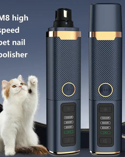 Dog Nail Trimmers Rechargeable Dog Nail Grinder With LED Light Rechargeable Dog Trimmer For Paws Pet Grooming Supplies For Small