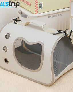 Portable Pet Carrier Bag for Small Dogs Cats Outdoor Foldable Cat Bag Breathable Cat Shoulder Bag Kitten Carrying Bag