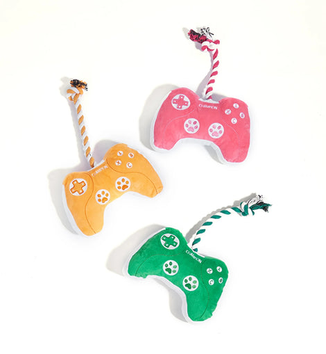 Pet Giggle Plush Toy Dog Game Handle Bite Resistant Sounding Plush Toy Puppy Teething Supplies Tug-of-war Rope Toys for Kitty
