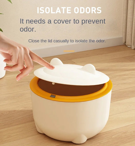 Cat Excrement Trash Can Fully Enclosed Cat Litter Basin Cat Toilet Cat Litter Special Garbage Can Excrement Supplies