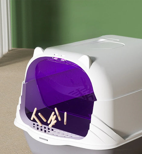 Cat Litter Box Wholesale Full Enclosure Anti-Splash Extra Large Cat Toilet Pet Supplies